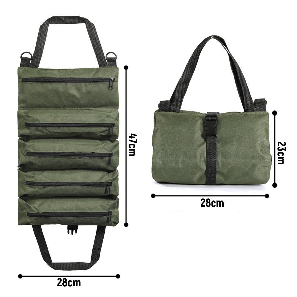 Collapsible Tool Bag Organizer for Hardware Storage | Foldable Tool Kit Bag for Carpentry Electricians Automotive Repairs Outdoor | Portable