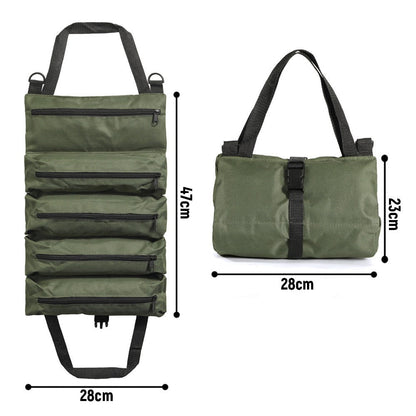 Collapsible Tool Bag Organizer for Hardware Storage | Foldable Tool Kit Bag for Carpentry Electricians Automotive Repairs Outdoor | Portable