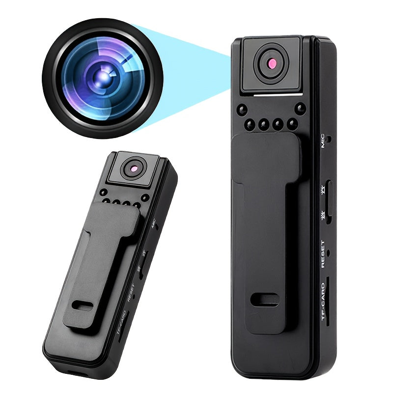 HD Night Vision Body Camera Portable Clip-On Wearable Sports Action Cam with Wide Angle Lens for an Everyday Personal Care Routine
