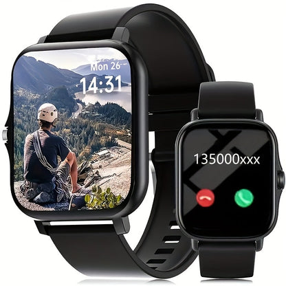 Smartwatch Bluetooth Calling with 1.83" Full Touch Screen, Multiple Sport Modes, Music Control & Sedentary Reminder – Fitness Tracker