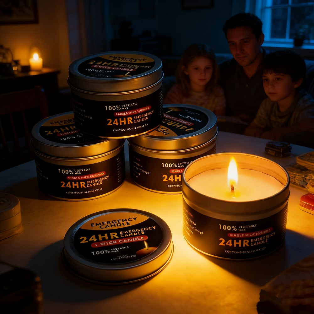 Long Burning Candles 4 Pack Burn Time Unscented Soy Palm Wax Candles in Metal Tins 80g Each for Everyday Face, Beard and Body Grooming