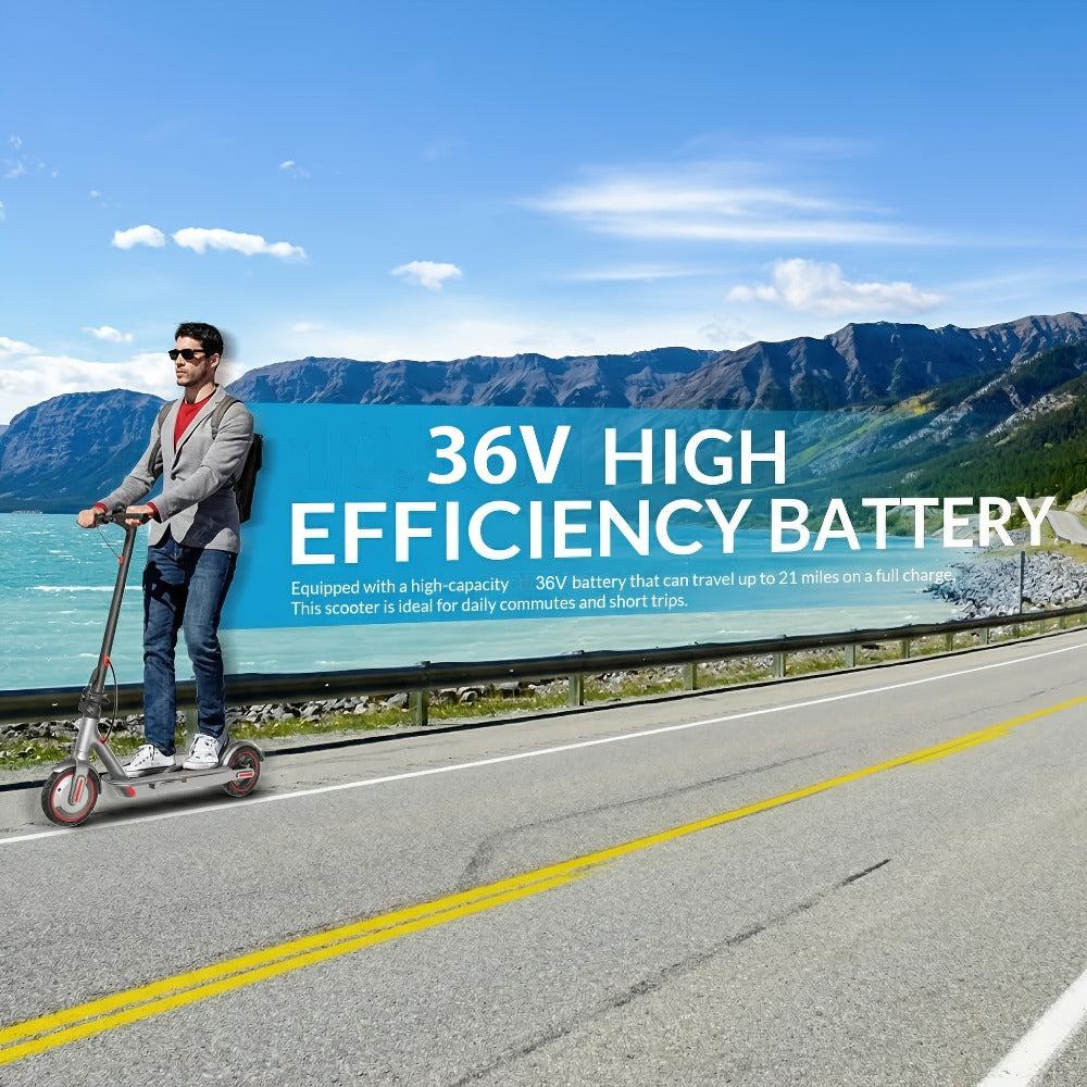 Electric Scooter for Adults 350W Motor 19 MPH 21-Mile Range Foldable with the Listed Color, Size or Set Options for Everyday Use