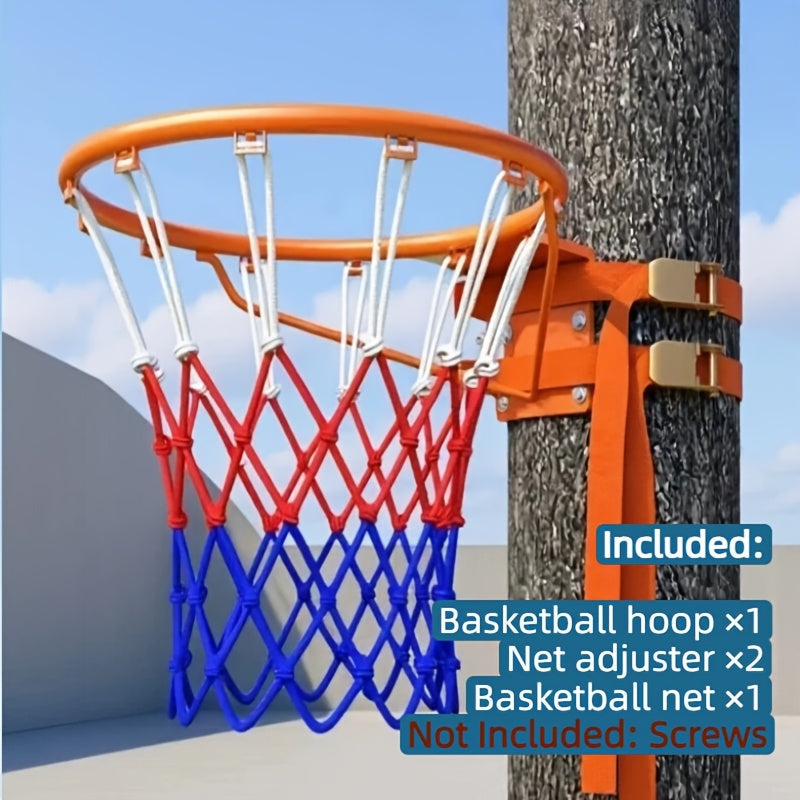 Drill-Free Basketball Hoop Wall Mount Outdoor Portable for Adults & Kids – No-Drill Easy Install Backboard with Accessories