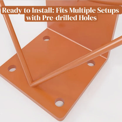Drill-Free Basketball Hoop Wall Mount Outdoor Portable for Adults & Kids – No-Drill Easy Install Backboard with Accessories