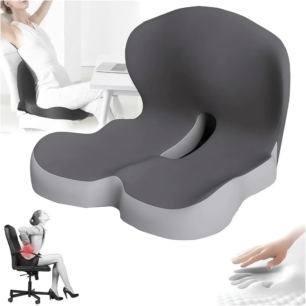 Wide One-Piece L-Shaped Seat Cushion with Integrated Back, Zippered Cover and Three Color Options