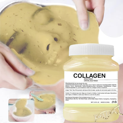 DIY Peel-Off Face Mask Powder Collagen & Turmeric, with Hyaluronic Acid & Beta-Glucan for Bath Time, Home Spa and Personal Care