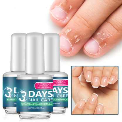 Keratin Nail Strengthening Oil 3-Pack – 3-Day Visible Results Quick-Drying Moisturizing Nail Care Oil, Prevents Peeling Breakage