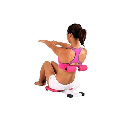 Fitness Equipment FabFit Ab Crunch Trainer with Dual Roller Frame Yoga Mat and Three Color Options