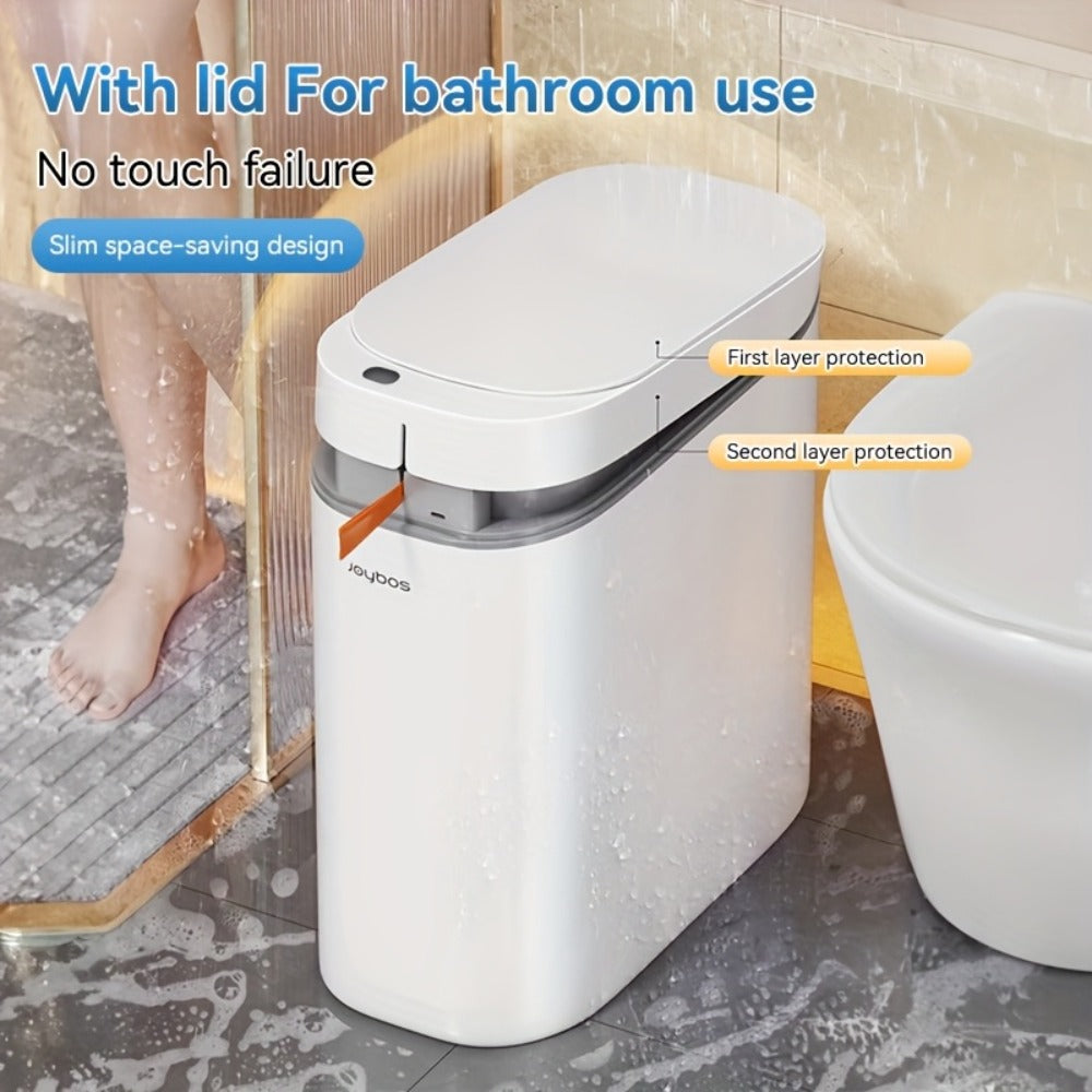 Sensor Trash Can Self-Emptying 3.8 Gallon with Drawstring Bags – Hands Free Infrared Smart for Home Cooking, Dining and Outdoor Meals