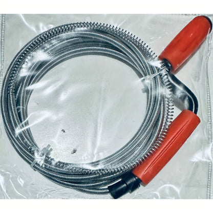 Drain Snake Pipe Cleaner, Flexible Drain Auger for Toilet, Sink, Shower & Sewer Clog Removal, Reusable Spring Wire Drain Unclogger