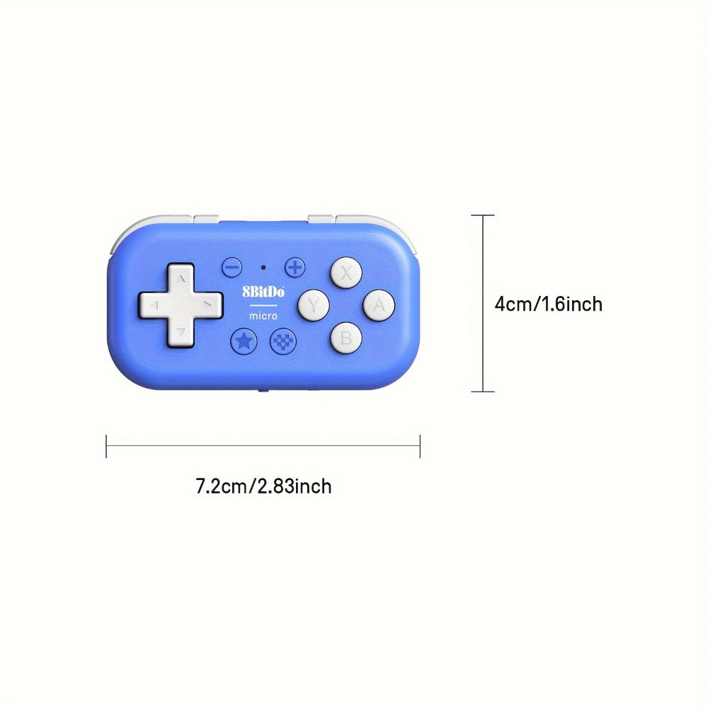 8BitDo Micro Bluetooth Gamepad for Nintendo Switch Android Raspberry Pi – Pocket-Sized Mini Controller with Keyboard Mode