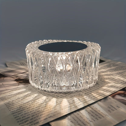 RGB LED Desk Lamp 16 Color Crystal Effect - Portable Battery Powered Night Light with Remote & Touch Control