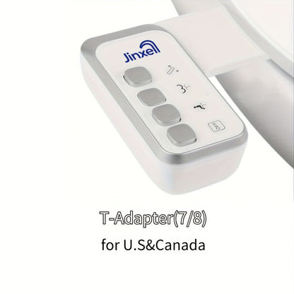 Bidet Attachment for Toilet Ultra-Slim, Non-Electric Cold Water Sprayer, Retractable Self-Cleaning Nozzle