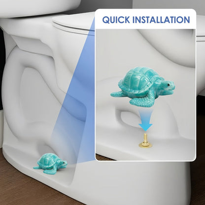 Toilet Bolt Caps Sea Turtle Decorative – 2pcs Resin Sea Turtle Toilet Screw Cover Caps, Easy Install Coastal Bathroom Decor
