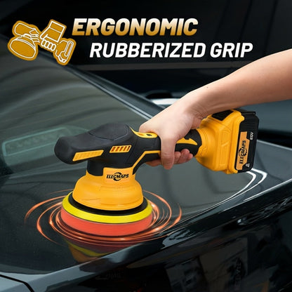 Cordless Car Polisher for DeWalt 20V Battery - 6 Variable Speeds 6800 RPM Buffer Polisher for Everyday Face, Beard and Body Grooming