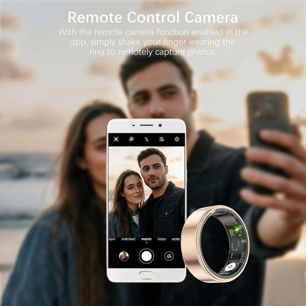 Health Monitoring Smart Ring for Women & Men, Fitness Activity Tracker with Sleep, Calories, Steps
