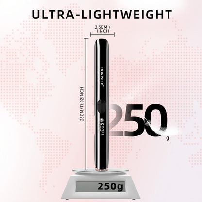 Plasma Ionic Hair Straightener with 500°F LCD Controls, 60-Minute Auto-Off and 1inch or Black Options