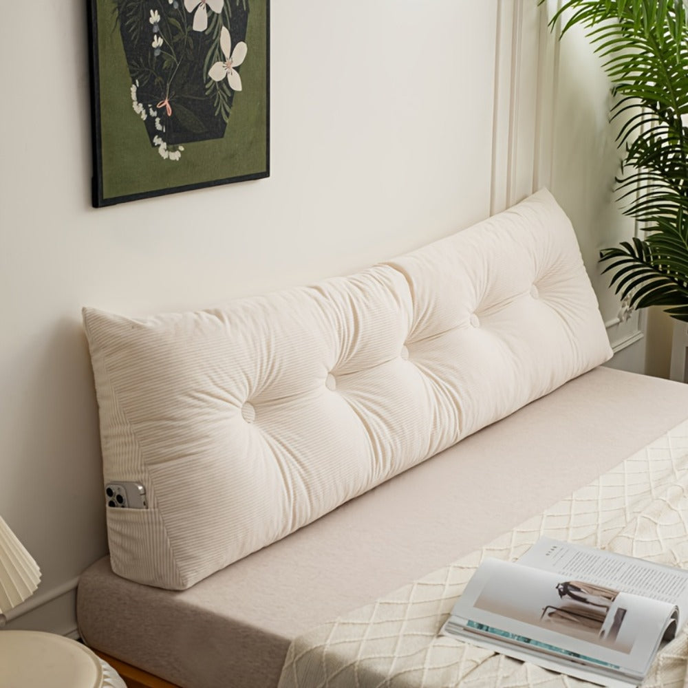Tufted Triangular Backrest Cushion in Five Colors and Three Lengths from 59.06 to 78.74 Inches