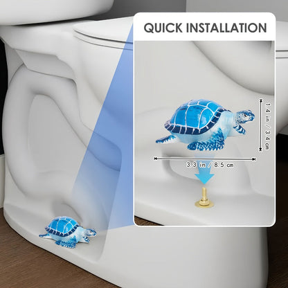 Decorative Toilet Bolt Covers Sea Turtle – 2pcs Cute Coastal Bathroom Decor Toilet Bolt Caps, Easy Install Fun Bathroom Accessories