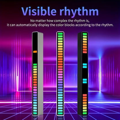 Sound Activated RGB Ambient Light Bars 2/4 Pack, Music Rhythm Sync USB Plug & Play, Color Changing Atmosphere Lights for Gaming Room