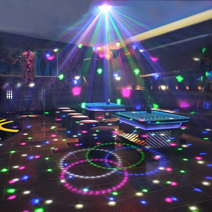 Party Lights Disco Ball Strobe Light Remote Control DJ Lighting Music Sync Rotating Effect for Entryways, Bedrooms and Living Spaces