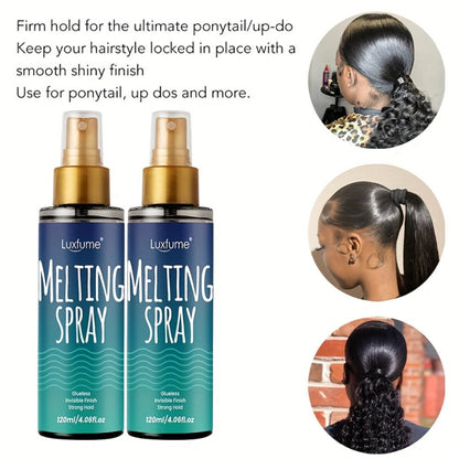 Strong Hold Hair Spray 24H for Women and Men – Flexible Natural Finish Shapes Hair, Secures Wigs and Controls Edges