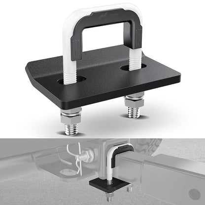 Trailer Hitch Tightener Anti Rattle Stabilizer 2 Inch Heavy Duty Steel U-Bolt with Rubber Cover Hitch Mount Wobble Eliminator for 2"