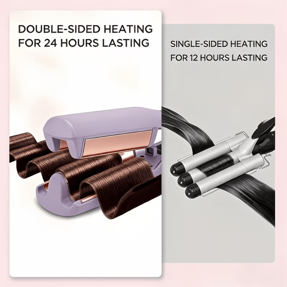 32mm Wave Curling Iron - Women's Hair Curler for Deep Curls & Instant Beach Waves, Professional Salon Styling Tool for All Hair Types