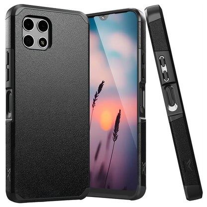 Phone Case Dual-Layer PC and TPU Cover for T-Mobile Revvl 7 5G in Red, Purple, Pink, Black, Gray or Blue