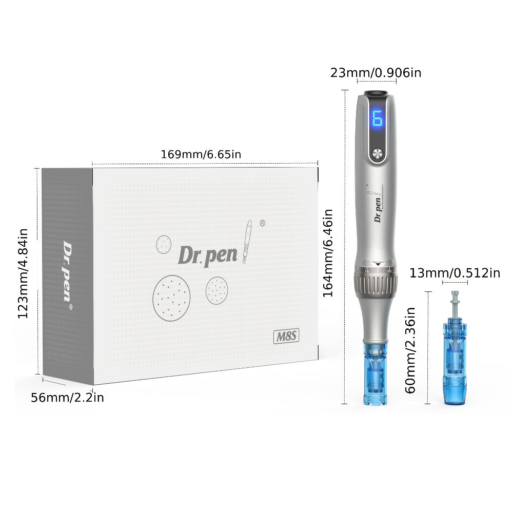 Dr. Pen M8S Wireless Microneedling Kit for Bath Time, Home Spa and Personal Care, with the Listed Configuration