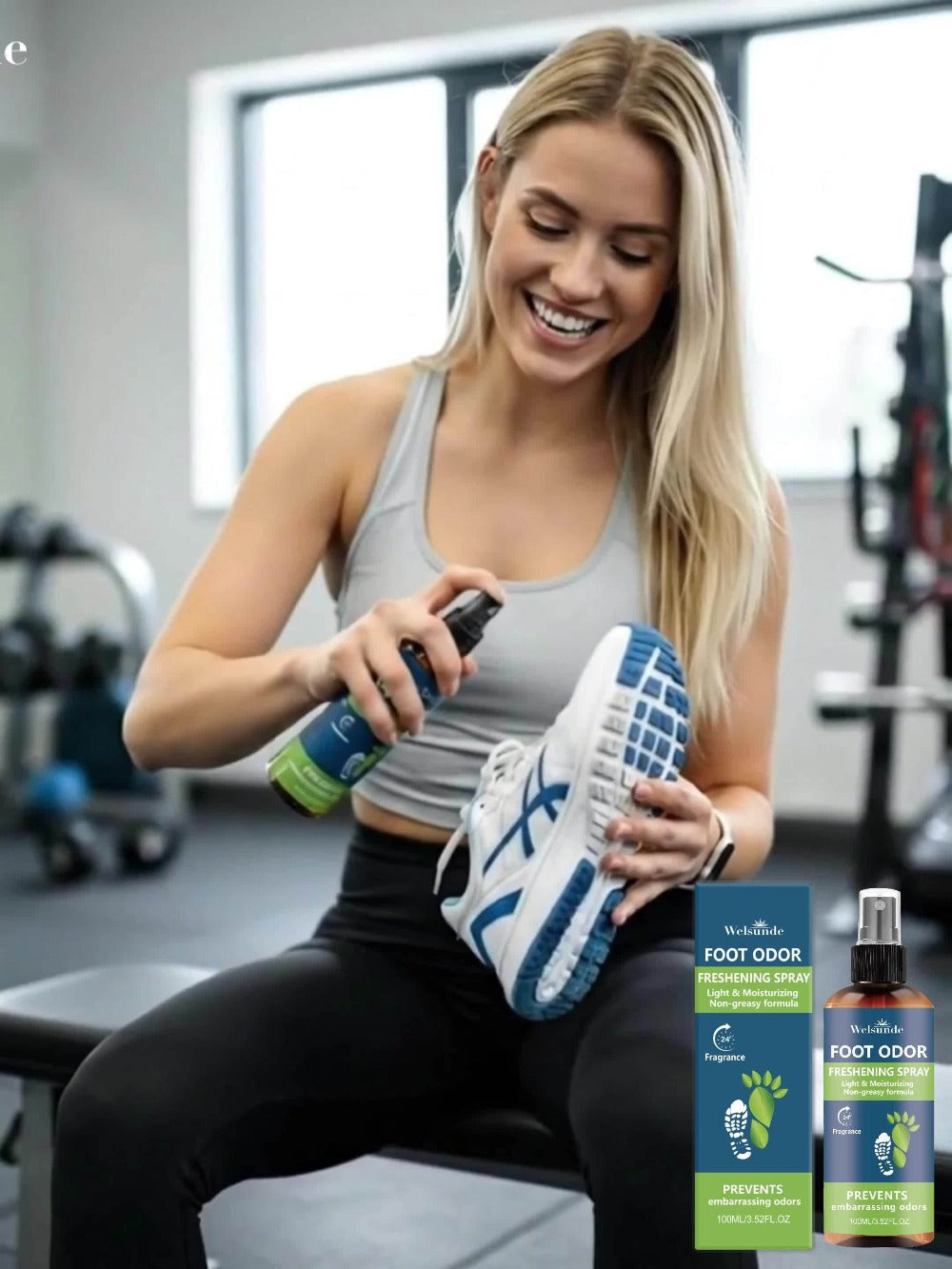 Foot & Shoe Deodorant Spray - Odor Control & Freshness, Quick-Absorbing Non-Greasy Formula, 100ml/3.52fl.oz