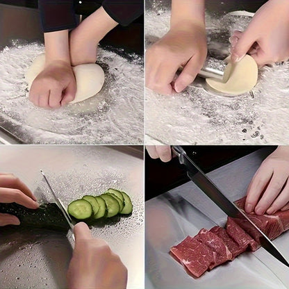 Chopping Board, Stainless Steel Cutting Board Extra Large, Heavy Duty Kitchen Chopping Board for Meat Vegetables Dough