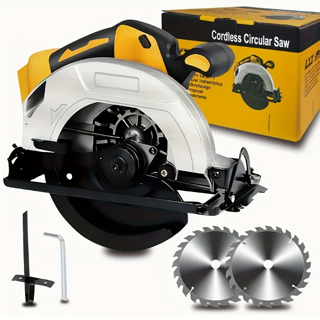 Cordless Circular Saw Compatible with DeWalt 20V MAX Battery, 7-Inch Brushless Electric Saw, 0-50° Bevel