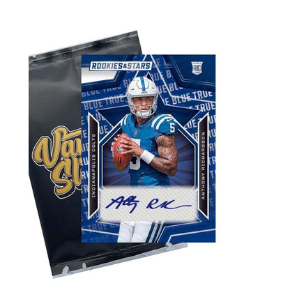 Sports Trading Cards, NFL Three-Card Sleeved Mystery Pack with Panini Football Artwork for Collectors
