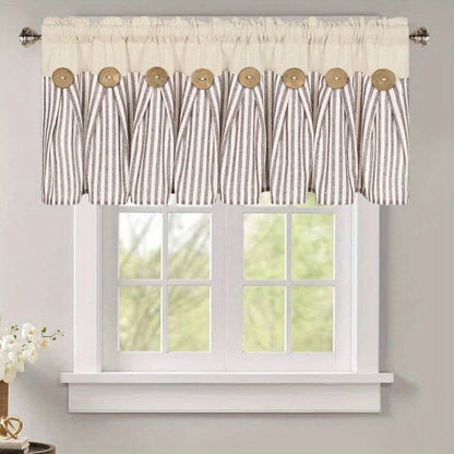 Semi Sheer Curtains Bohemian Linen Cotton Patchwork Grommet Top Window Drapes for Bedroom Living Room Kitchen Bathroom Cafe