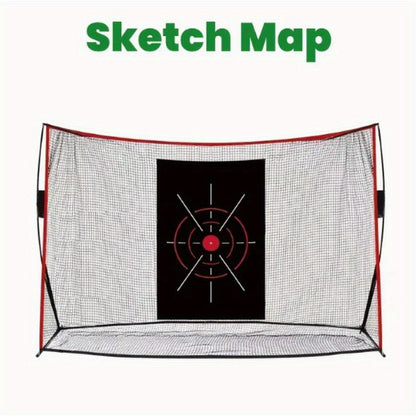 Golf Practice Target Frameless No-Net Design | Portable Indoor & Outdoor Golf Training Aid with Multiple Target Zones for Home Driveway