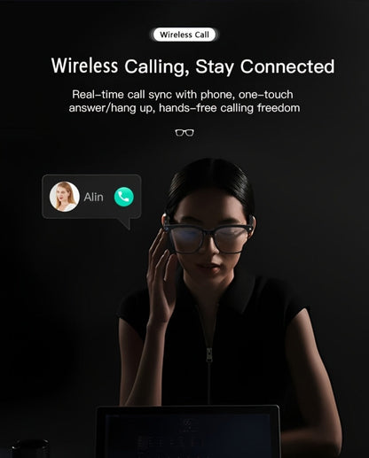 Smart Glasses 8MP Wide-Angle Camera Eyewear with 4K Recording, 4GB Storage and 163-Language Translation