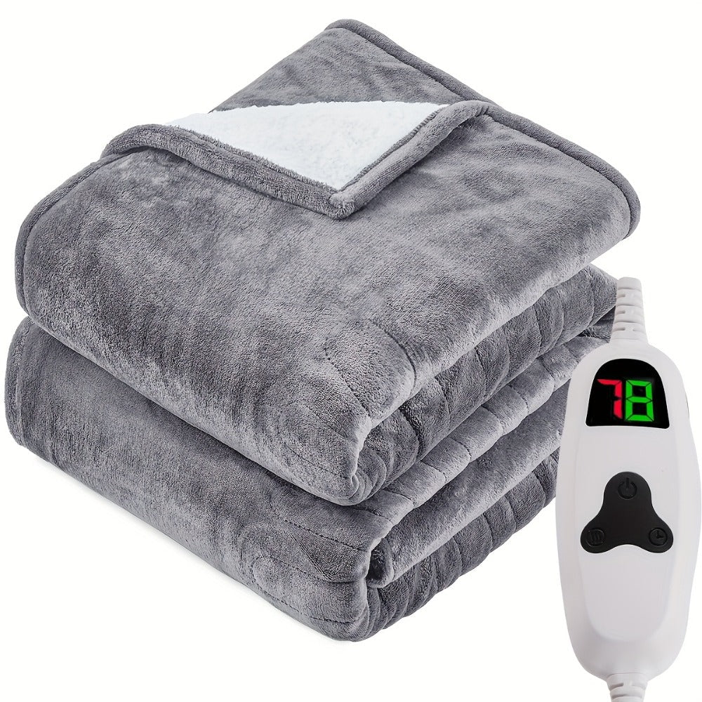 Electric Heated Blanket Dual Zone Independent Temperature Control A/B Zones for Entryways, Bedrooms and Living Spaces
