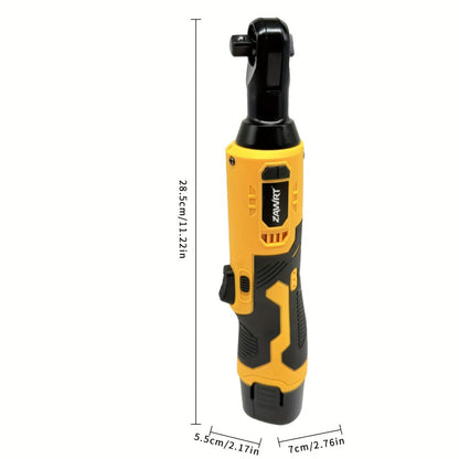 Cordless Electric Ratchet Wrench Set 12V - 45Nm High Torque 3/8" Rechargeable Ratchet Wrench with Battery