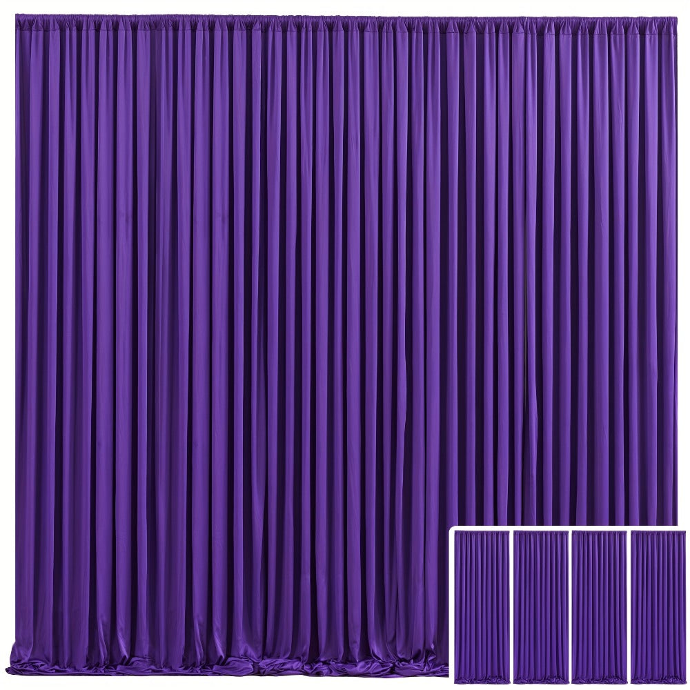 Elegant Fabric Backdrop Curtains 4pcs with Poles 59x85in Non-Transparent Wrinkle-Free Party Photo for an Everyday Personal Care Routine