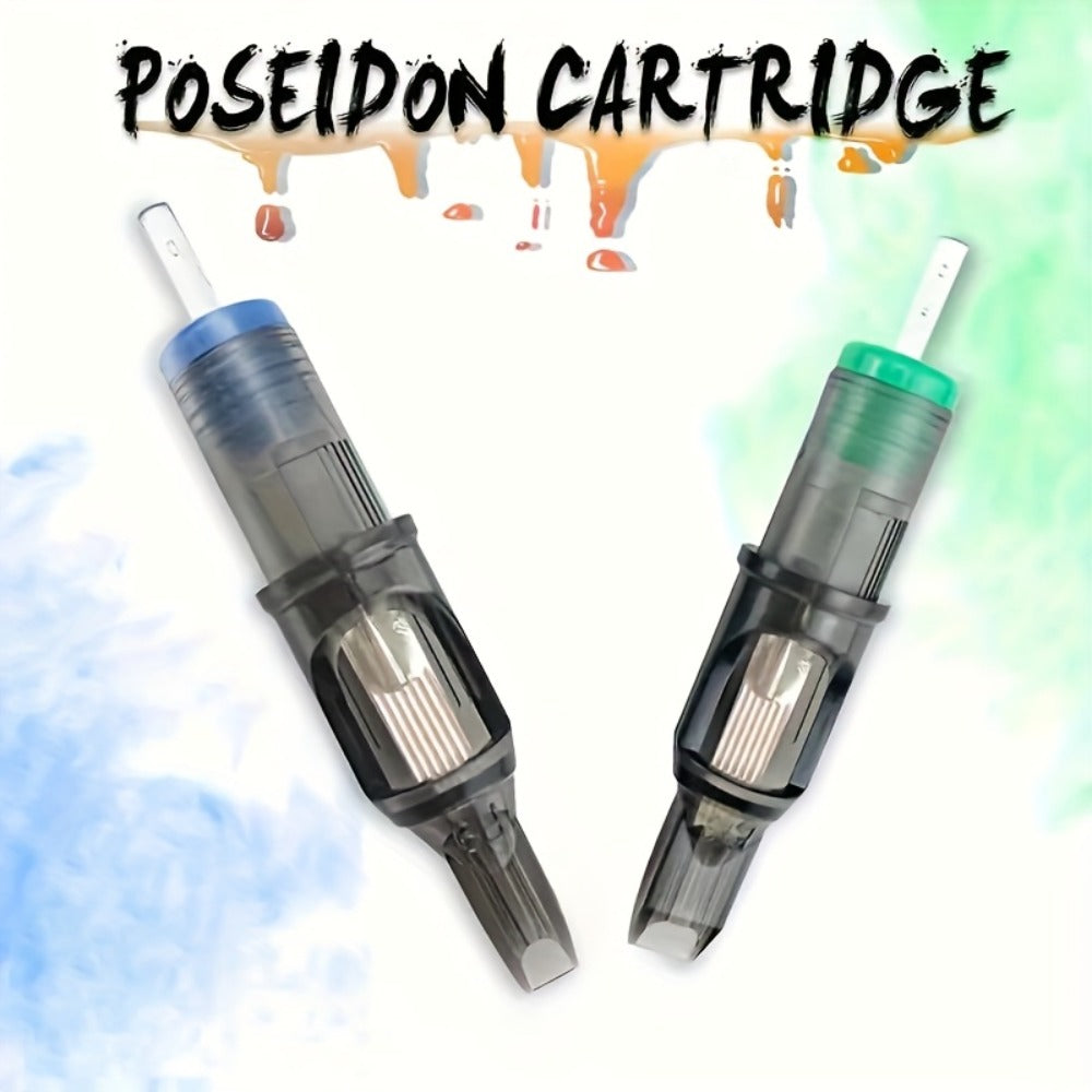 Round Liner Tattoo Cartridge Needles 50pcs Assorted - #10 Bugpin & #12 Standard 3RL 5RL for Temporary Body Art, Festivals and Costumes