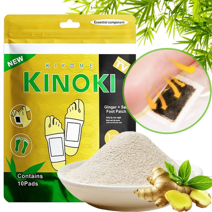 Foot Detox Patches Bamboo Vinegar & Ginger 60 & 160 Pcs – Deep Cleansing Natural Plant Ingredients Alcohol-Free Overnight Moisturizing Foot