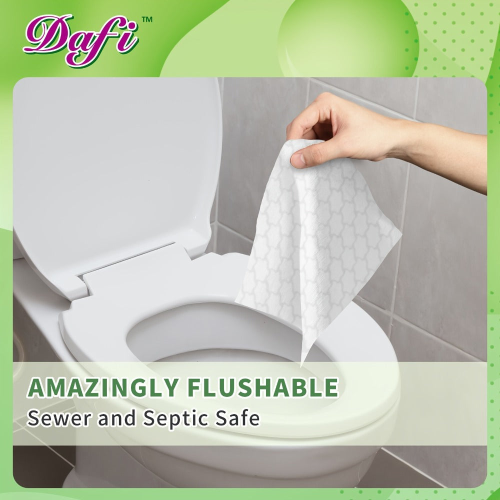 Flushable Wipes for Adults 1200 Count 15 Packs Unscented Toilet Wipes No Alcohol 100% Plant for Entryways, Bedrooms and Living Spaces