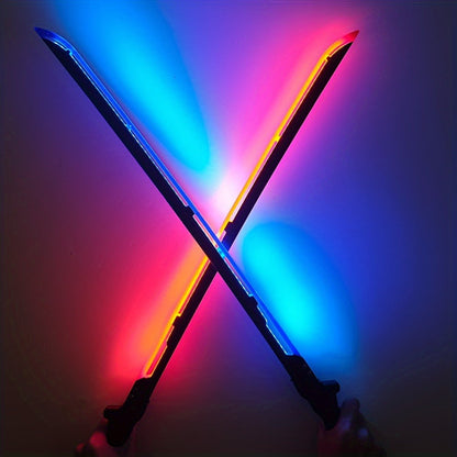 LED Samurai Sword Cyberpunk Glowing Katana 80cm, Acrylic Light-Up Blade for Halloween Costume Party Cosplay Sci-Fi Anime Props