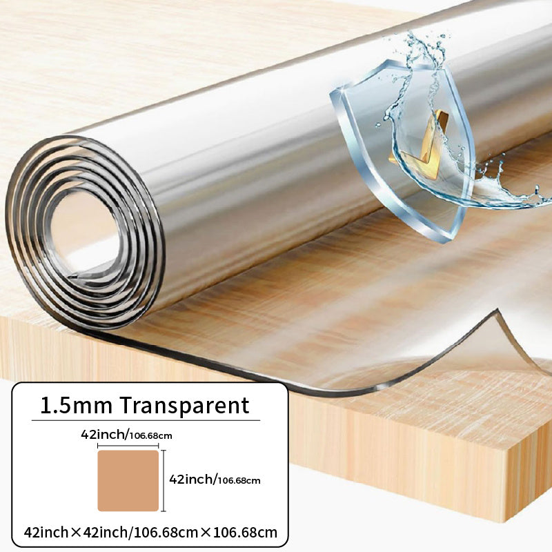 Tablecloth Clear PVC Protector in 1.5mm Thickness with 35 Rectangle and Square Size Options