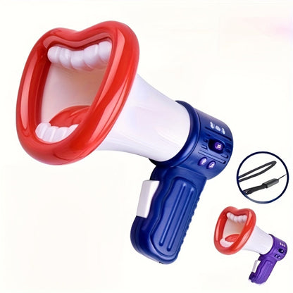 Voice Changer Megaphone Toy for Kids, Funny Big Mouth Handheld Megaphone with Multi Sound Effects