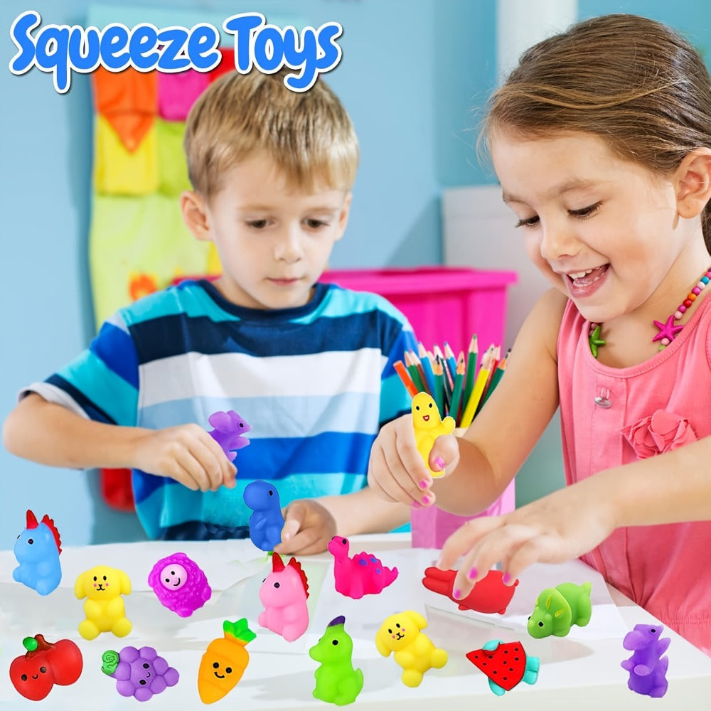 Mochi Squishies Bulk Pack 100 or 200 Pcs, Kawaii Mini Squeeze Toys for Kids Party Favors, Classroom Prizes