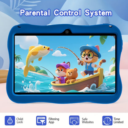 Kids Tablet 7 Inch with Android 14, 4GB RAM, 128GB Built-In Storage, WiFi 5 and Dual Cameras