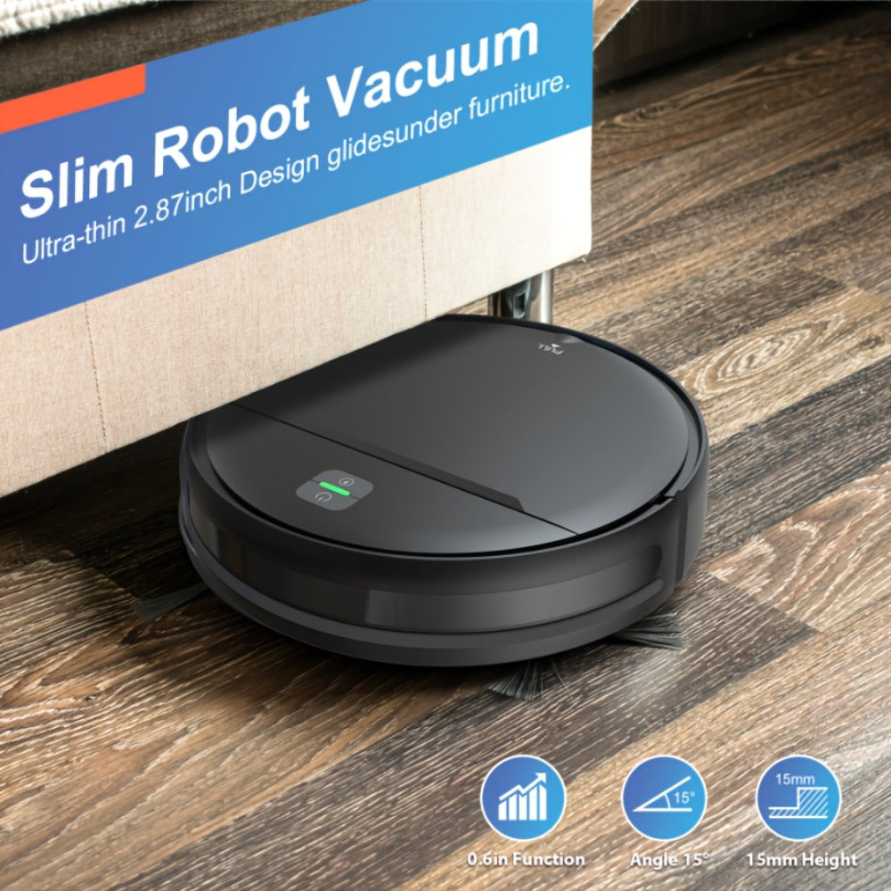 Robot Vacuum Cleaner 5000Pa 3-in-1 Sweep Vacuum Mop with Auto Charging App Voice Control for Entryways, Bedrooms and Living Spaces