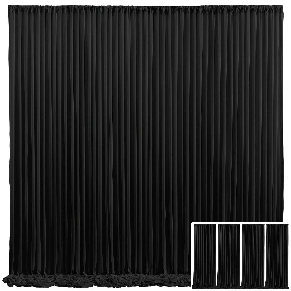 Elegant Fabric Backdrop Curtains 4pcs with Poles 59x85in Non-Transparent Wrinkle-Free Party Photo for an Everyday Personal Care Routine
